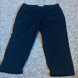 Old Navy Black Cotton Capri Pants Size 4